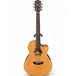 Used Washburn WLO10SCE Natural Acoustic Electric Guitar