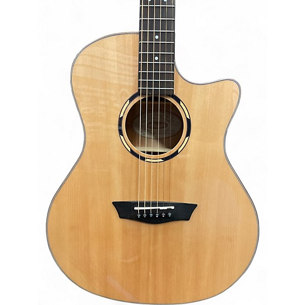 Used Washburn WLO10SCE Natural Acoustic Electric Guitar