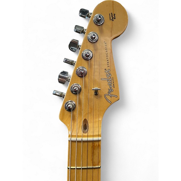 Used Fender American Deluxe Stratocaster Blue Solid Body Electric Guitar