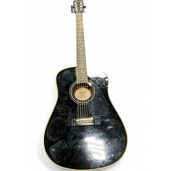 Used Samick SW210CEB Black Acoustic Electric Guitar