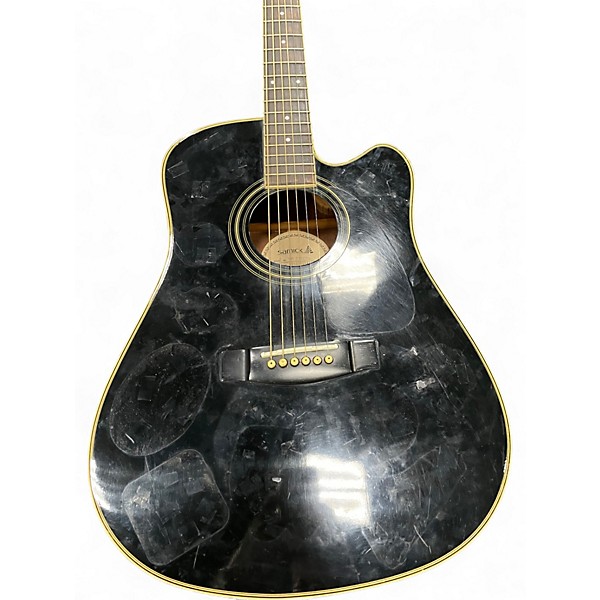 Used Samick SW210CEB Black Acoustic Electric Guitar