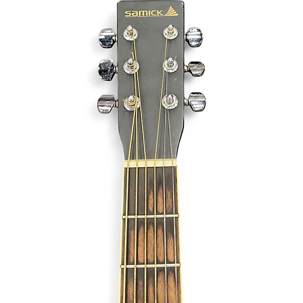 Used Samick SW210CEB Black Acoustic Electric Guitar