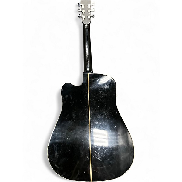 Used Samick SW210CEB Black Acoustic Electric Guitar
