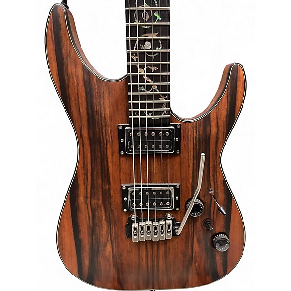 Used Schecter Guitar Research C-1 Exotic Ebony Mahogany Solid Body Electric Guitar