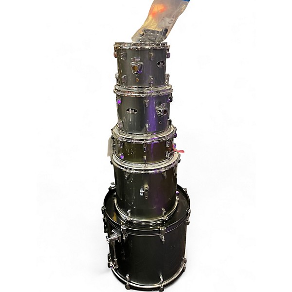 Used Pearl 5 Piece Roadshow Grey Drum Kit
