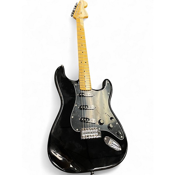 Used 2018 Squier Vintage Modified Stratocaster Black Solid Body Electric Guitar