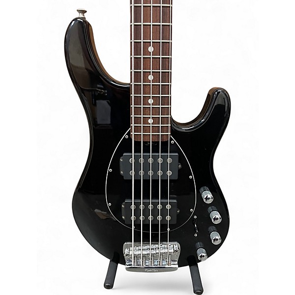 Used Ernie Ball Music Man Sterling 5 String Black Electric Bass Guitar