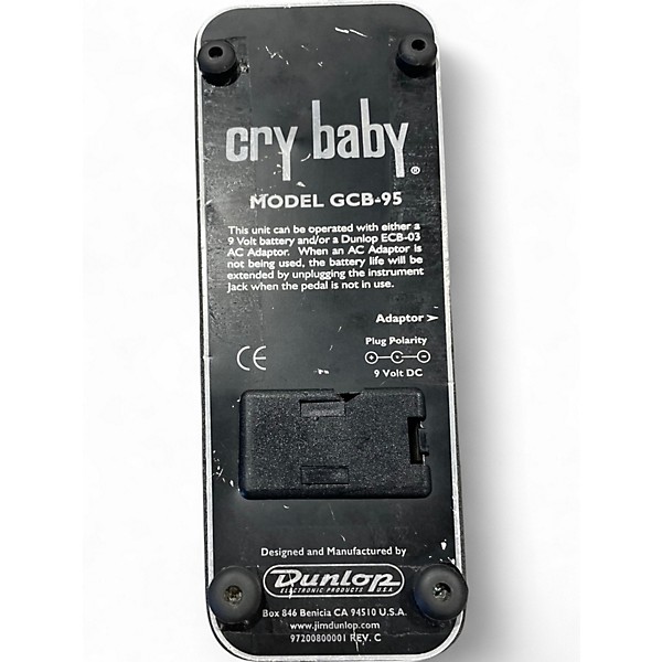 Used Dunlop GCB95 Original Crybaby Wah Effect Pedal