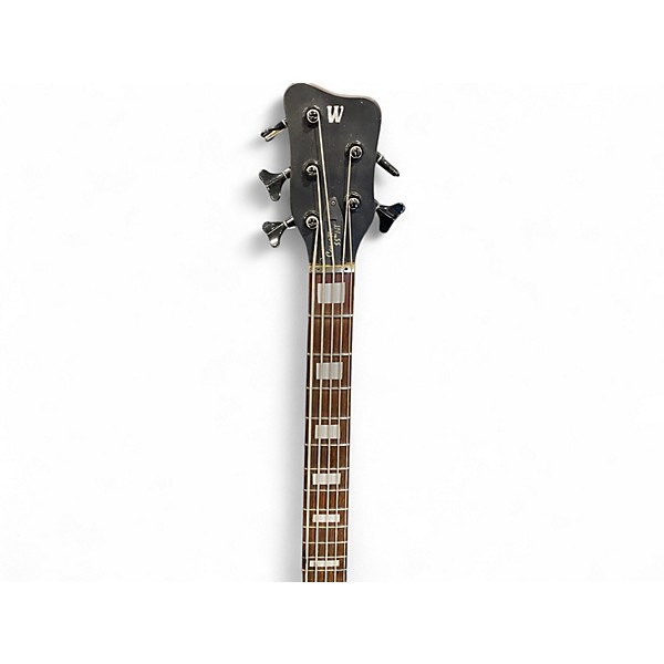Used Warwick Corvette Double Buck 5 String Black Electric Bass Guitar