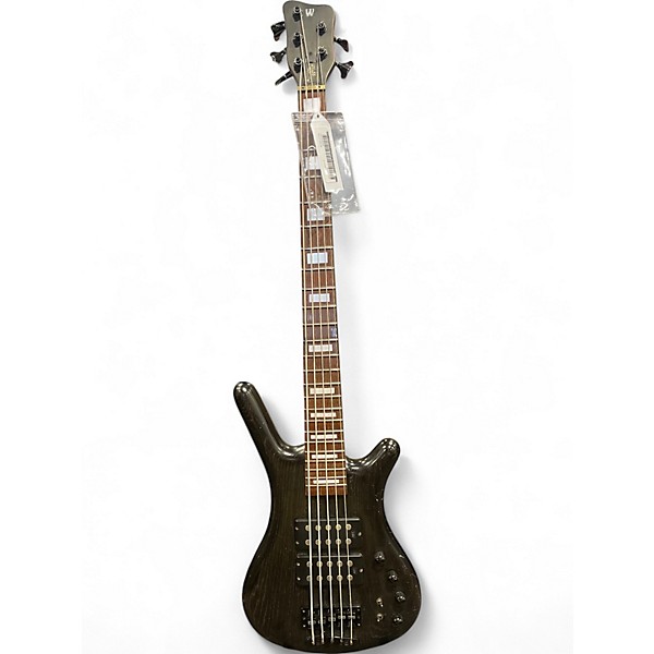Used Warwick Corvette Double Buck 5 String Black Electric Bass Guitar
