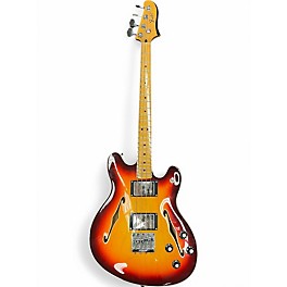 Used Fender Starcaster Electric Bass 3 Tone Sunburst Electric Bass Guitar