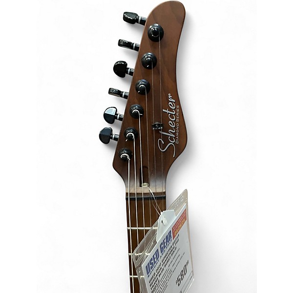 Used 2022 Schecter Guitar Research TRADITIONAL PRO TRANS BLUE BURST Solid Body Electric Guitar