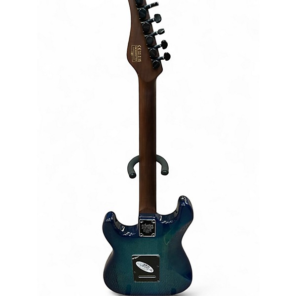 Used 2022 Schecter Guitar Research TRADITIONAL PRO TRANS BLUE BURST Solid Body Electric Guitar