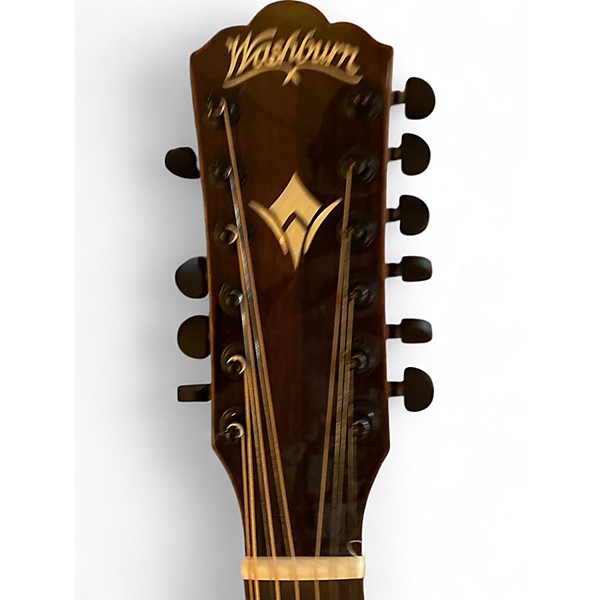 Used Washburn WCG15SCE Natural 12 String Acoustic Electric Guitar