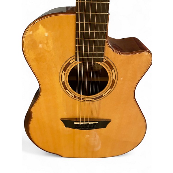 Used Washburn WCG15SCE Natural 12 String Acoustic Electric Guitar