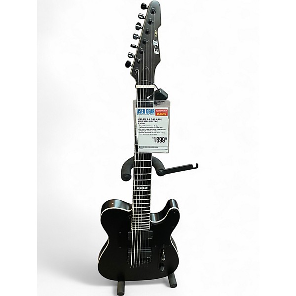 Used ESP E-II T-B7 Black Solid Body Electric Guitar
