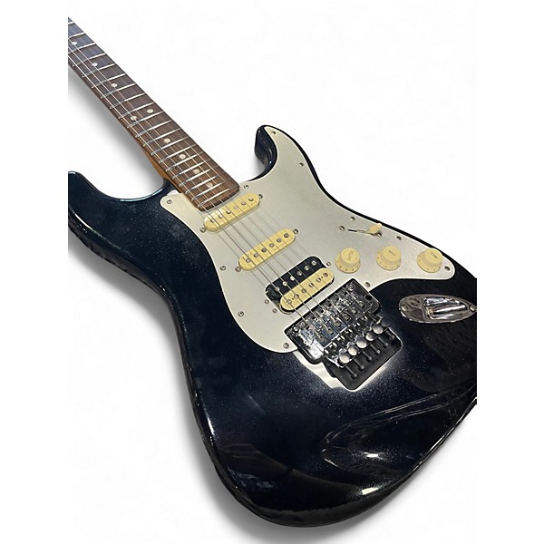 Used 2023 Fender American Ultra Luxe Stratocaster black Solid Body Electric Guitar