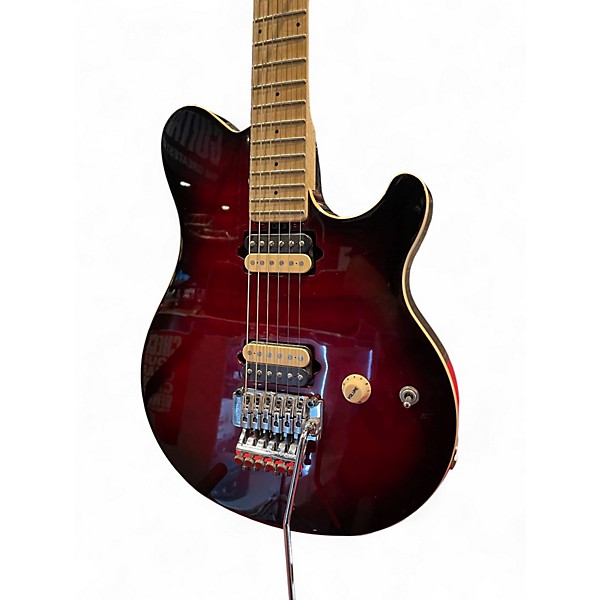 Used Ernie Ball Music Man Axis Dark Cherry Burst Solid Body Electric Guitar