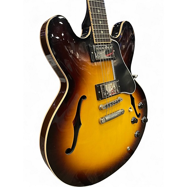 Used 2014 Gibson ES335 Memphis Dot Tobacco Sunburst Hollow Body Electric Guitar