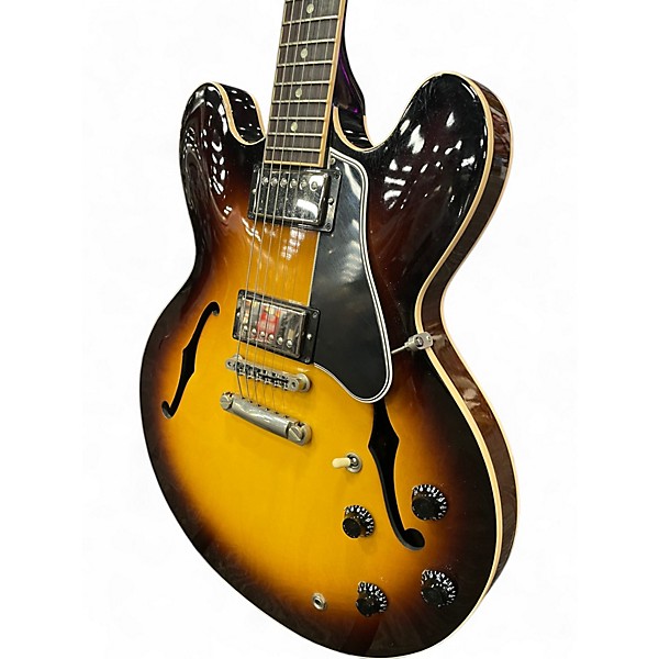 Used 2014 Gibson ES335 Memphis Dot Tobacco Sunburst Hollow Body Electric Guitar