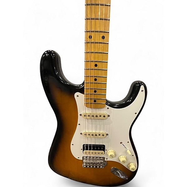 Used Fender JV Modified '50s Stratocaster HSS Maple Fingerboard Electric 2 Color Sunburst Solid Body Electric Guitar