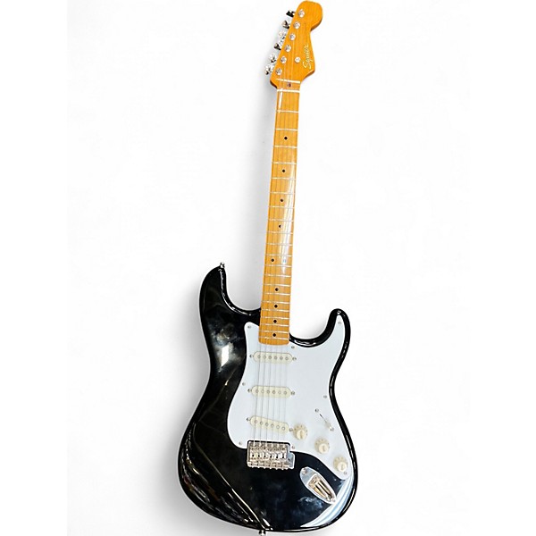 Used Squier Classic Vibe Stratocaster Black Solid Body Electric Guitar