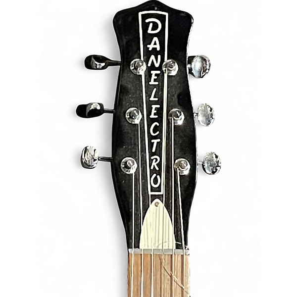 Used Danelectro Stock '59 Black and White Solid Body Electric Guitar