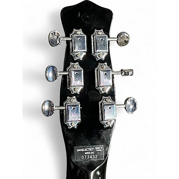 Used Danelectro Stock '59 Black and White Solid Body Electric Guitar