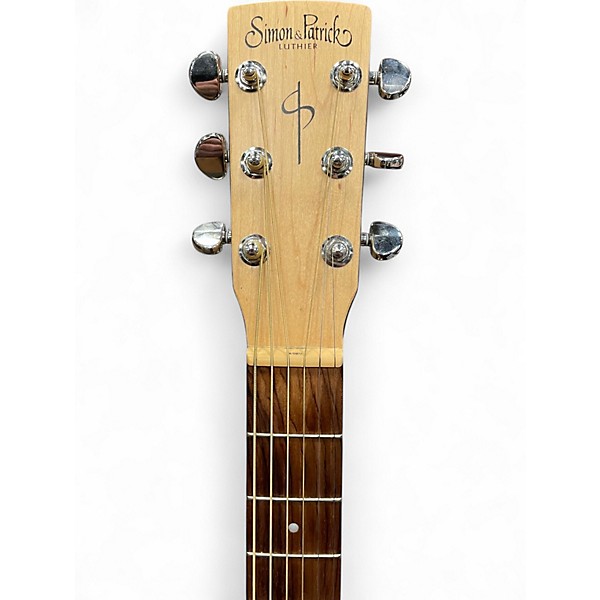 Used Simon & Patrick Heart of Wild Cherry Folk SG T35 Natural Acoustic Electric Guitar