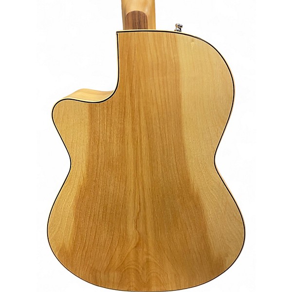 Used Simon & Patrick Heart of Wild Cherry Folk SG T35 Natural Acoustic Electric Guitar