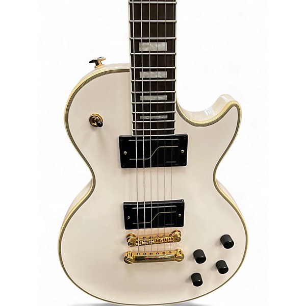 Used Epiphone Matt Heafy Les Paul Custom Origins BONE WHITE Solid Body Electric Guitar