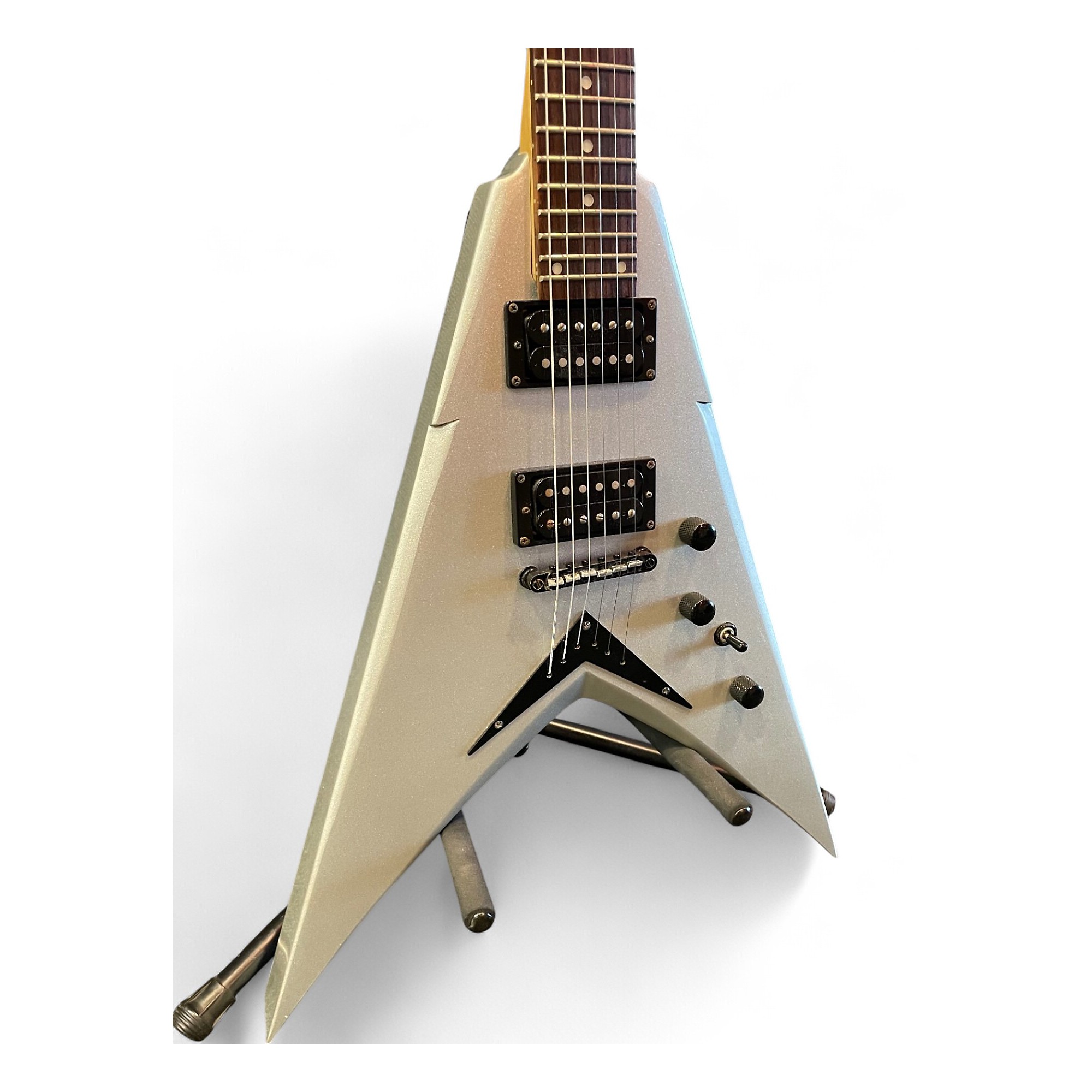 Used Dean Used Dean Dave Mustaine VMNTX Metallic Silver