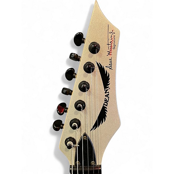 Used Dean Dave Mustaine VMNTX Metallic Silver Solid Body Electric Guitar