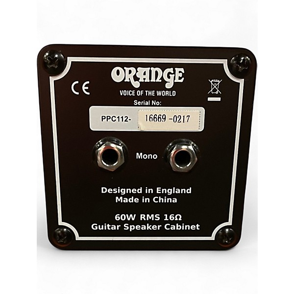 Used Orange Amplifiers PPC112C 1x12 Guitar Cabinet