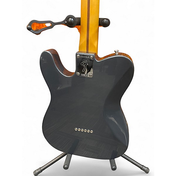 Used Fender Chris Shiflett Telecaster Deluxe Charcoal Frost Metallic Solid Body Electric Guitar