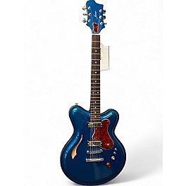 Used Fano Guitars Tonestar II Blue Metallic Hollow Body Electric Guitar