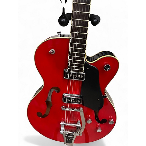 Used Gretsch Guitars G3155 Trans Red Hollow Body Electric Guitar