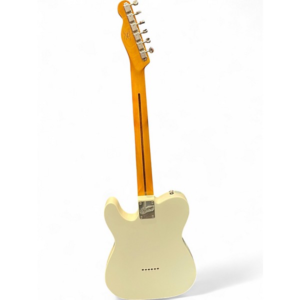 Used Squier Classic Vibe 70s Thinline Telecaster Antique White Hollow Body Electric Guitar