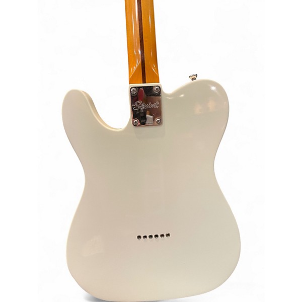 Used Squier Classic Vibe 70s Thinline Telecaster Antique White Hollow Body Electric Guitar