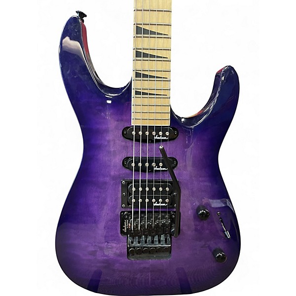 Used Jackson JS34Q Dinky Purple Solid Body Electric Guitar