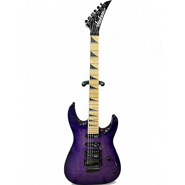 Used Jackson JS34Q Dinky Purple Solid Body Electric Guitar