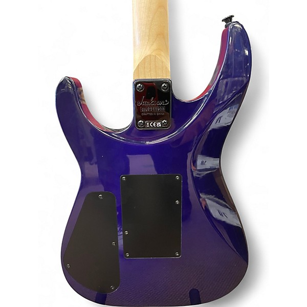 Used Jackson JS34Q Dinky Purple Solid Body Electric Guitar