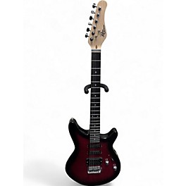 Used Rogue rocketeer Candy Apple Red Solid Body Electric Guitar