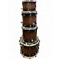 Used Mapex 4 Piece BLACK PANTHER DESIGN LABS CHERRY BOMB GOLD SPARKLE Drum Kit