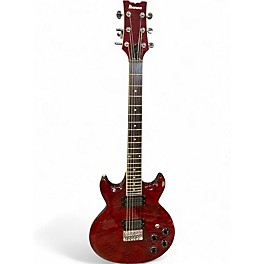 Used Ibanez AX220 RED QUILT Solid Body Electric Guitar