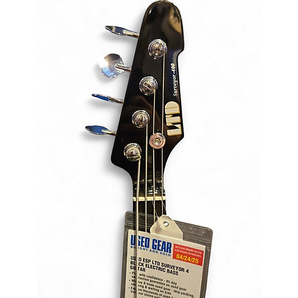 Used ESP LTD Surveyor 4 Black Electric Bass Guitar