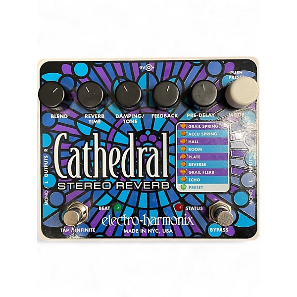 Used Electro-Harmonix Cathedral Stereo Reverb Effect Pedal,Specials : American Fashion Style Bags On Sale