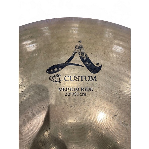 Used Zildjian 20in A Custom Medium Ride Cymbal