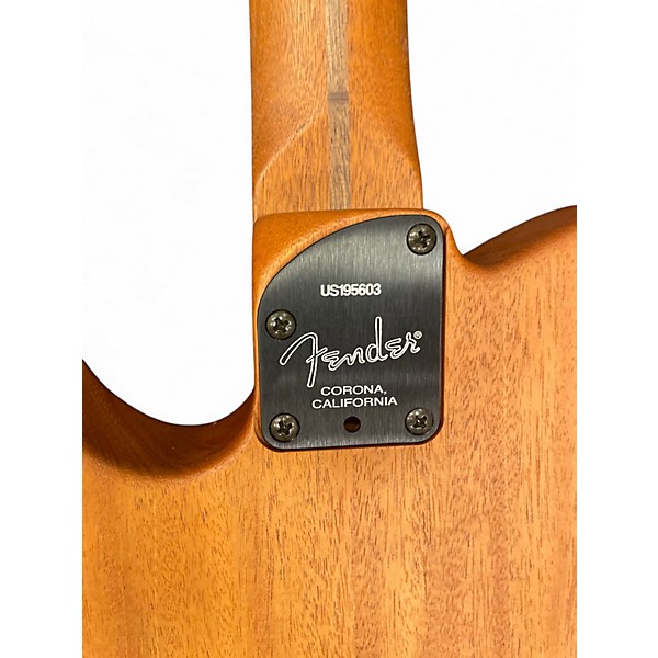 Used Fender American Acoustasonic Telecaster Brown Acoustic Electric Guitar