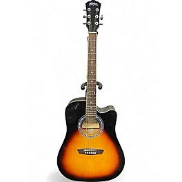Used Washburn WA90CE 2 Tone Sunburst Acoustic Electric Guitar